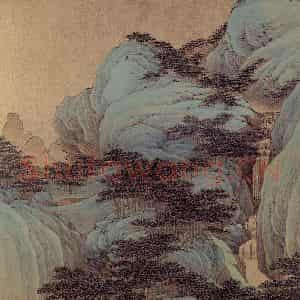 清代 任熊《十万图册》国画山水作品图片鉴赏