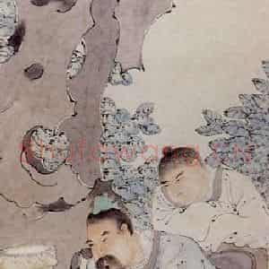 清代 任薰《人物图屏》国画人物作品图片鉴赏