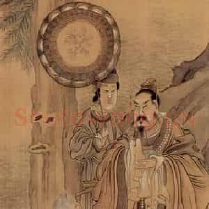 清代 任薰《人物故事图屏》国画人物作品图片鉴赏