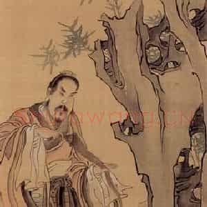 清代 任薰《人物故事图屏》国画人物作品图片鉴赏