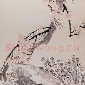 清代 任薰《花鸟图屏》国画花鸟作品图片鉴赏