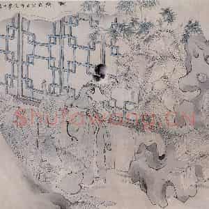 清代 任薰《西厢记图册》国画人物作品图片鉴赏