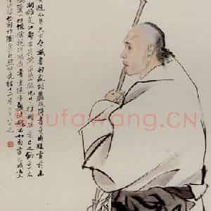 清代 任颐《高邕之像图》国画人物作品图片鉴赏