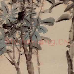 清代 任熊《早贵图》国画花鸟作品图片鉴赏
