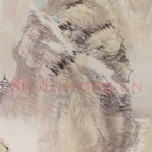 清代 任颐《山水图》国画山水作品图片鉴赏