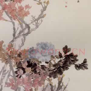 清代 任颐《白头富贵图》国画花鸟作品图片鉴赏