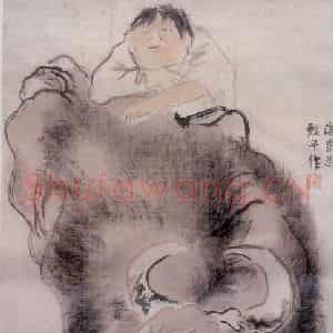 1983年 刘海粟《牧牛图》国画综合作品图片鉴赏