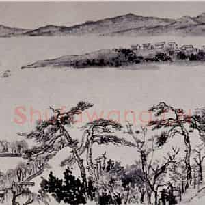 1954年 刘海粟《太湖胜概图卷》国画山水作品图片鉴赏