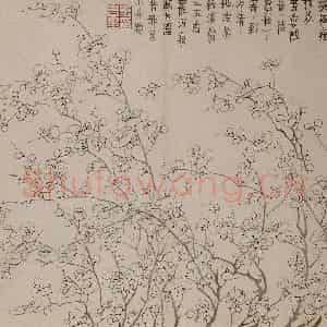 1757年 金农《梅花册》国画花鸟作品图片鉴赏