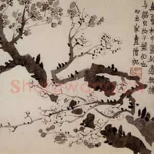 1754年 金农《梅花册》国画花鸟作品图片鉴赏