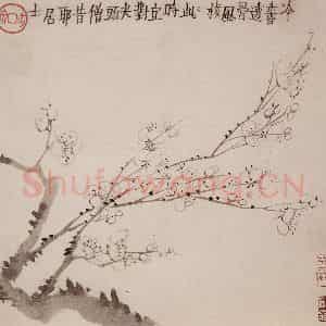 1754年 金农《梅花册》国画花鸟作品图片鉴赏