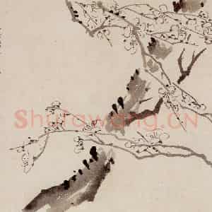 1755年 金农《墨梅》国画花鸟作品图片鉴赏