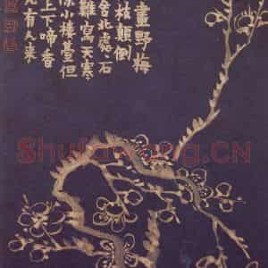 1757年 金农《梅花十二开》国画花鸟作品图片鉴赏