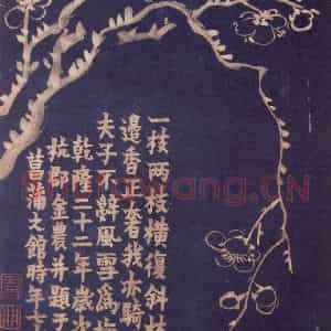 1757年 金农《梅花十二开》国画花鸟作品图片鉴赏