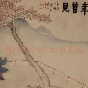 1759年 金农《人物山水册》国画综合写意作品图片鉴赏