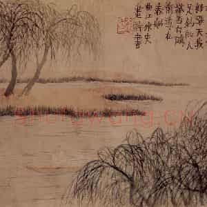 1759年 金农《人物山水册》国画综合写意作品图片鉴赏