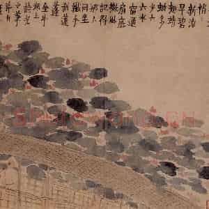 1759年 金农《人物山水册》国画综合写意作品图片鉴赏
