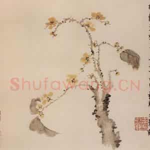 1760年 金农《梅花册》国画花鸟写意作品图片鉴赏