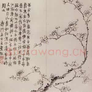 1760年 金农《梅花册》国画花鸟写意作品图片鉴赏