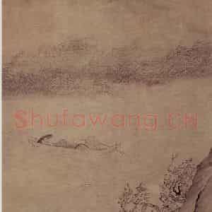 1760年 金农《风雨归舟》国画山水写意作品图片鉴赏