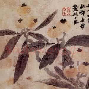 1761年 金农《花卉册》国画花鸟写意作品图片鉴赏