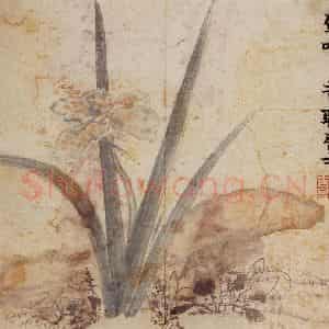 1761年 金农《花卉册》国画花鸟写意作品图片鉴赏