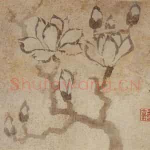1761年 金农《花卉册》国画花鸟写意作品图片鉴赏