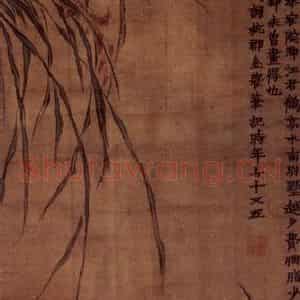 1761年 金农《兰花图》国画花鸟写意作品图片鉴赏