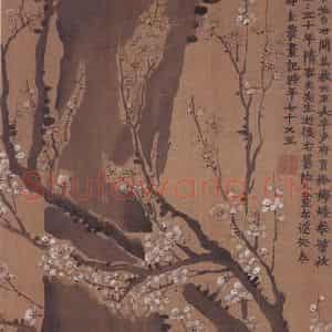 1761年 金农《玉壶春色》国画花鸟写意作品图片鉴赏