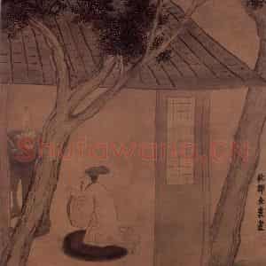 金农《礼佛图》国画综合写意作品图片鉴赏