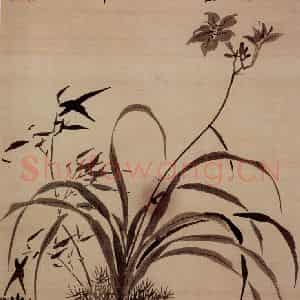 金农《花卉册》国画花鸟写意作品图片鉴赏
