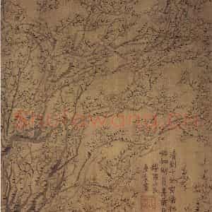 金农《梅花》国画花鸟写意作品图片鉴赏