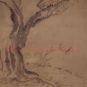 金农《梅竹》国画花鸟写意作品图片鉴赏