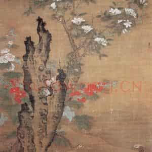 明代 吕纪《花鸟图》国画花鸟作品图片鉴赏