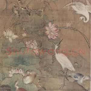 明代 吕纪《花鸟屏》国画花鸟作品图片鉴赏
