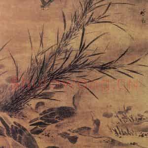 明代 林良《雁雀图》国画花鸟作品图片鉴赏