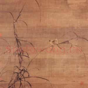 明代 林良《芦雀图》国画花鸟作品图片鉴赏