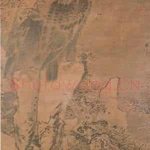 明代 林良《双鹰图》国画花鸟作品图片鉴赏
