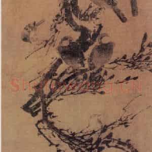 明代 林良《白头翁图》国画花鸟作品图片鉴赏
