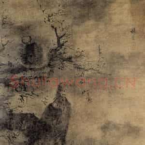明代 林良《花鸟屏(之一)》国画花鸟作品图片鉴赏