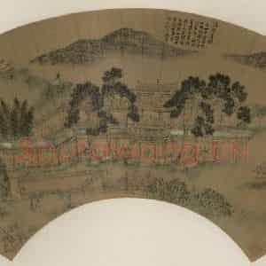 明代 宋懋晋《汉宫春晓》国画山水作品图片鉴赏