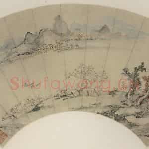 明代 项圣谟《春江渔艇》国画山水作品图片鉴赏