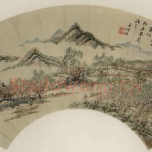 清代 王时敏《春溪泛艇》国画山水作品图片鉴赏