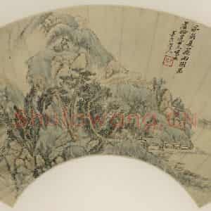 清代 吴历《夏山欲雨》国画山水作品图片鉴赏