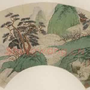 清代 吴历《玉洞桃花》国画山水作品图片鉴赏
