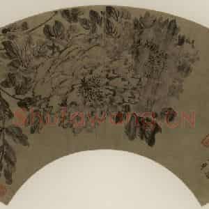 清代 王武《牡丹》国画花鸟作品图片鉴赏