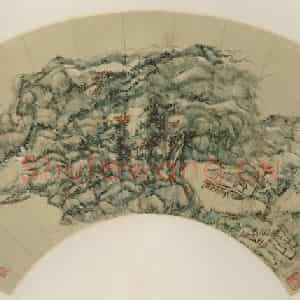 清代 王原祁《青山白云》国画山水作品图片鉴赏