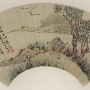 清代 杨晋《牛图》国画综合作品图片鉴赏