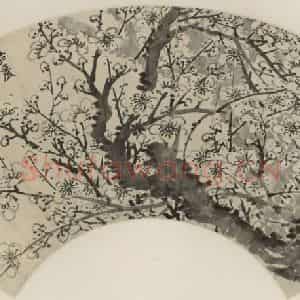 清代 罗聘《梅花》国画花鸟作品图片鉴赏