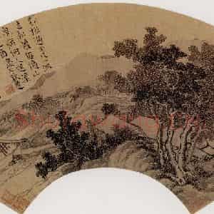 明代 唐寅《后溪图》国画花鸟作品图片鉴赏